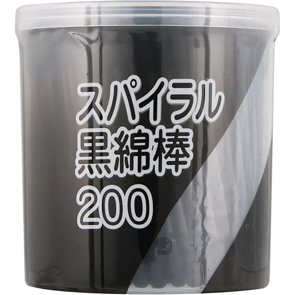 Amazon.com : Japan Health and Personal - Black cotton swab